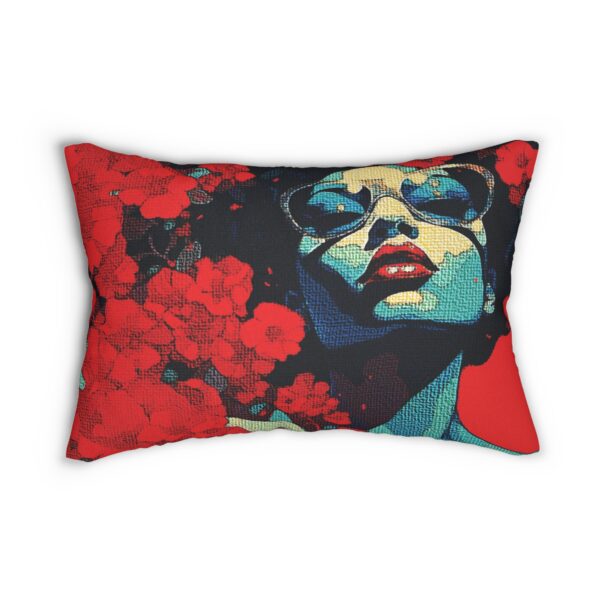 Alexia Spun Polyester Lumbar Pillow